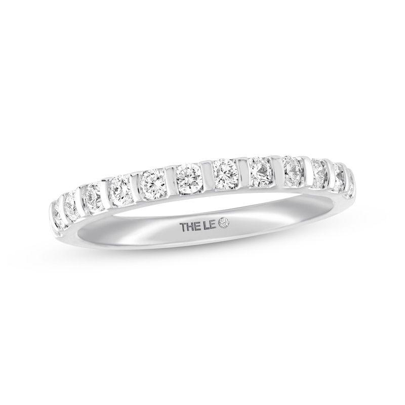 Main Image 1 of Previously Owned THE LEO Diamond Wedding Band 1/2 ct tw 14K White Gold
