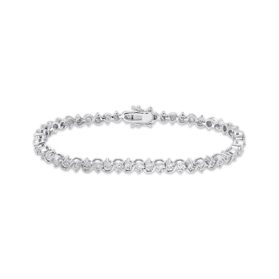 Previously Owned Diamond Bracelet 1/4 ct tw Sterling Silver 7.5"