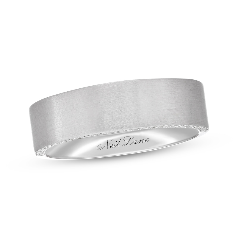 Previously Owned Neil Lane Men's Diamond Wedding Band 1/5 ct tw Round-cut 14K White Gold