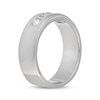 Thumbnail Image 2 of Previously Owned Neil Lane Men's Diamond Wedding Band 1/2 ct tw Round/Baguette 14K White Gold