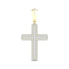 Thumbnail Image 1 of Previously Owned Men's Diamond Cross Pendant 2 ct tw Round-cut 10K Yellow Gold