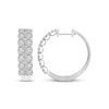 Thumbnail Image 1 of Previously Owned Diamond Hoop Earrings 1 ct tw Round-cut 10K White Gold