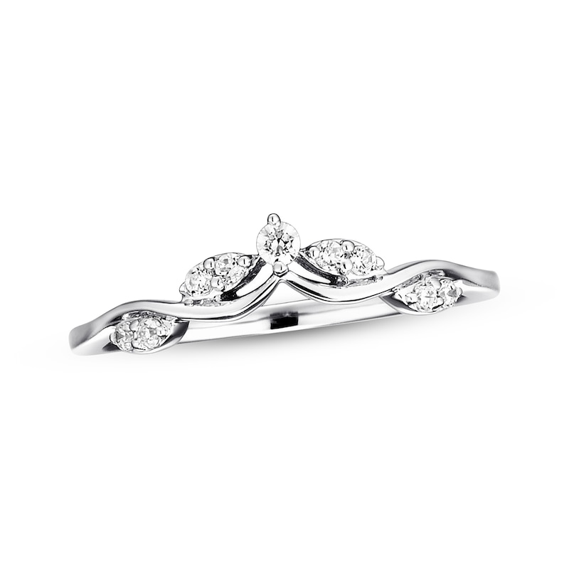Previously Owned Diamond Enhancer Ring 1/8 ct tw Round-cut 14K White Gold