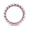 Thumbnail Image 2 of Previously Owned Diamond Eternity Ring 2 ct tw Round-cut 14K Rose Gold Size 8.5