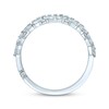 Thumbnail Image 3 of Previously Owned Monique Lhuillier Bliss Diamond Wedding Band 1-1/4 ct tw Round & Marquise-cut 18K White Gold