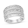 Thumbnail Image 0 of Previously Owned Diamond Ring 3/4 ct tw Round/Baguette 10K White Gold