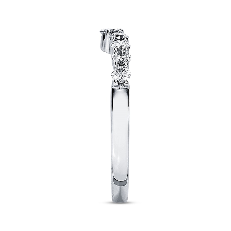 Main Image 2 of Previously Owned THE LEO Diamond Enhancer Ring 1/2 ct tw Round-cut 14K White Gold