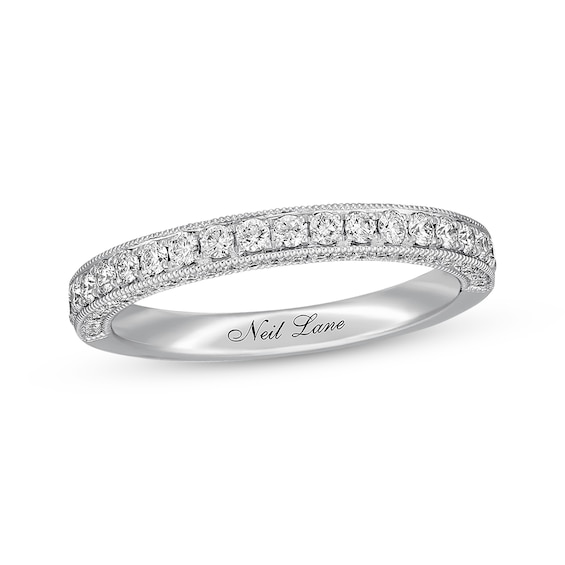 Previously Owned Neil Lane Diamond Wedding Band 1/2 ct tw Round-cut 14K White Gold