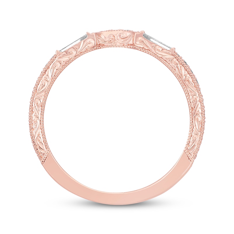 Main Image 3 of Previously Owned Neil Lane Diamond Wedding Band 1/3 ct tw Baguette & Round-cut 14K Rose Gold