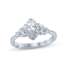 Thumbnail Image 1 of Previously Owned Monique Lhuillier Bliss Diamond Engagement Ring 1-1/8 ct tw Marquise & Round-cut 18K White Gold