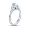 Thumbnail Image 3 of Previously Owned Monique Lhuillier Bliss Diamond Engagement Ring 1-1/8 ct tw Marquise & Round-cut 18K White Gold