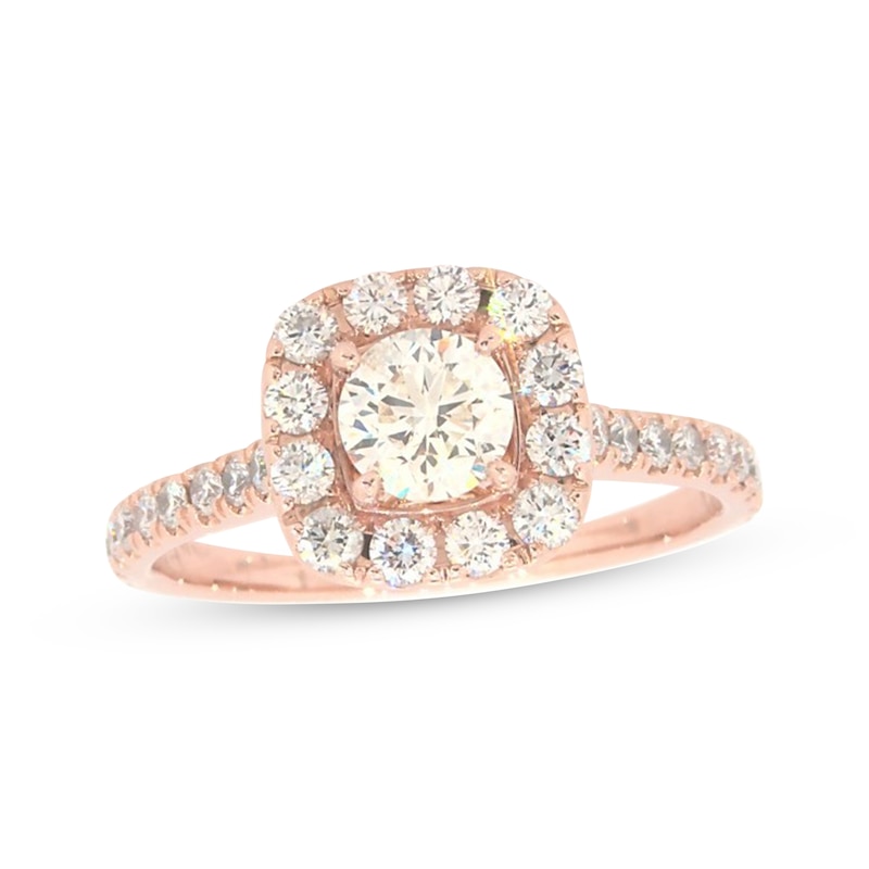 Previously Owned Neil Lane Diamond Engagement Ring 1-1/2 ct tw Round-cut 14K Rose Gold