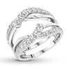 Thumbnail Image 3 of Previously Owned Diamond Enhancer Ring 3/4 ct tw Round-cut 14K White Gold