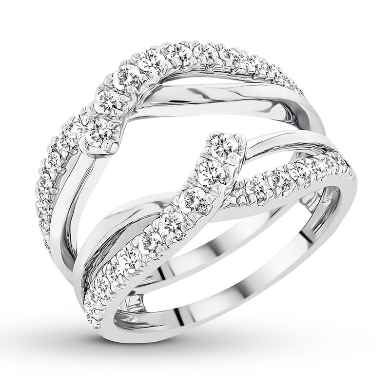 Main Image 3 of Previously Owned Diamond Enhancer Ring 3/4 ct tw Round-cut 14K White Gold