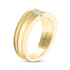 Thumbnail Image 1 of Previously Owned Men's THE LEO Diamond Wedding Band 1/4 ct tw Square-cut 14K Yellow Gold