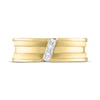 Thumbnail Image 2 of Previously Owned Men's THE LEO Diamond Wedding Band 1/4 ct tw Square-cut 14K Yellow Gold