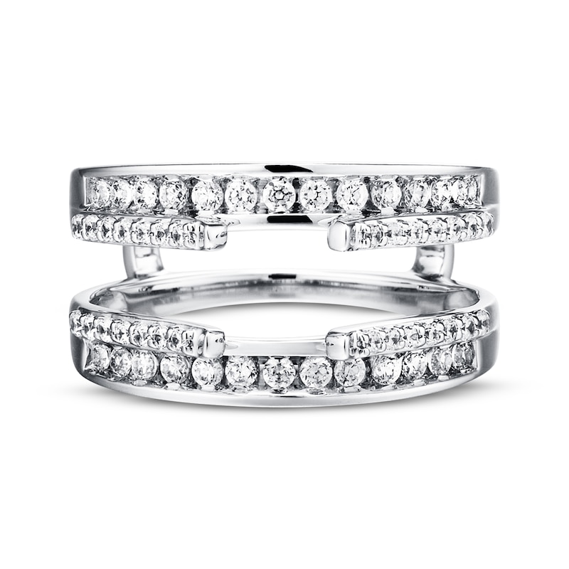 Main Image 4 of Previously Owned Diamond Enhancer Ring 5/8 ct tw Round-cut 14K White Gold