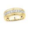 Thumbnail Image 1 of Previously Owned Men's Diamond Wedding Band 3/4 ct tw Round-cut 10K Yellow Gold