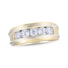 Thumbnail Image 0 of Previously Owned Men's Diamond Band 1 ct tw Round-cut 10K Two-Tone Gold