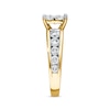 Thumbnail Image 2 of Previously Owned Diamond Engagement Ring 2-1/2 ct tw Princess/Round-cut 14K Yellow Gold