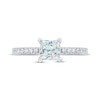 Thumbnail Image 2 of Previously Owned THE LEO First Light Diamond Engagement Ring 1-1/5 ct tw Princess & Round 14K White Gold