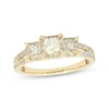 Thumbnail Image 1 of Previously Owned Diamond Three-Stone Engagement Ring 1 ct tw Princess & Round-cut 14K Yellow Gold - Size 8