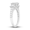 Thumbnail Image 2 of Previously Owned Three-Stone Diamond Engagement Ring 1 ct tw Princess & Round 10K White Gold