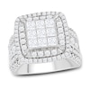 Thumbnail Image 1 of Previously Owned Multi-Diamond Engagement Ring 3 ct tw Princess & Round 10K White Gold