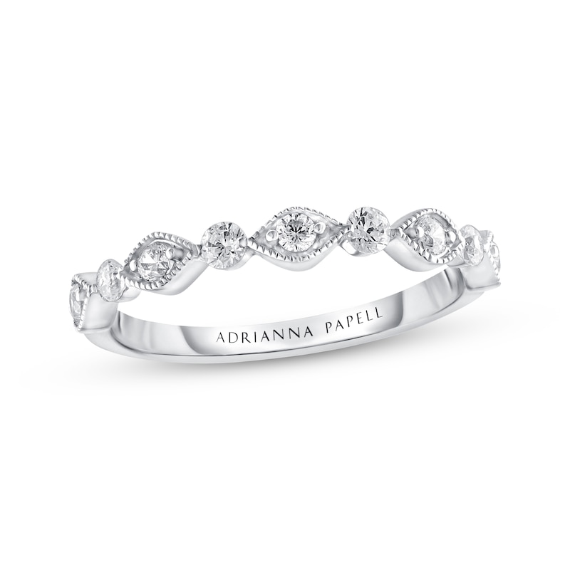 Previously Owned Adrianna Papell Diamond Anniversary Band 1/3 ct tw Round-cut 14K White Gold