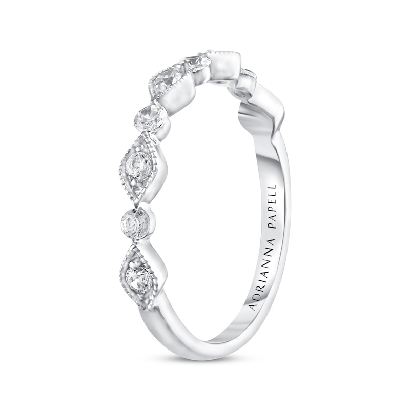 Previously Owned Adrianna Papell Diamond Anniversary Band 1/3 ct tw Round-cut 14K White Gold