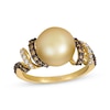 Thumbnail Image 1 of Previously Owned Le Vian Cultured Pearl Ring 3/8 ct tw Diamonds 14K Honey Gold
