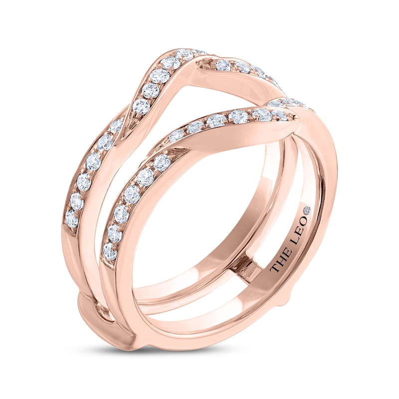 Main Image 2 of Previously Owned THE LEO Diamond Enhancer Band 1/2 ct tw Round-cut 14K Rose Gold