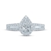 Thumbnail Image 2 of Previously Owned Diamond Engagement Ring 5/8 ct tw Pear & Round 14K White Gold