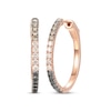 Thumbnail Image 0 of Previously Owned Le Vian Chocolate Diamond Hoop Earrings 1 ct tw 14K Strawberry Gold