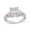 Thumbnail Image 0 of Previously Owned Diamond Engagement Ring 3/4 ct tw Baguette, Princess & Round-cut 14K Two-Tone Gold