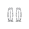 Thumbnail Image 1 of Previously Owned Neil Lane Diamond Hoop Earrings 1 ct tw 14K White Gold