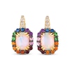 Thumbnail Image 1 of Previously Owned Le Vian Multi-Gemstone Earrings 1/10 ct tw Diamonds 14K Honey Gold