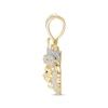 Thumbnail Image 2 of Previously Owned Men's Diamond and Lab-Created Ruby Lion Head Pendant 3/4 ct tw 10K Yellow Gold