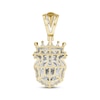 Thumbnail Image 4 of Previously Owned Men's Diamond and Lab-Created Ruby Lion Head Pendant 3/4 ct tw 10K Yellow Gold