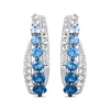 Thumbnail Image 1 of Previously Owned Le Vian Denim Ombre Hoop Earrings 14K Vanilla Gold