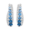 Thumbnail Image 1 of Previously Owned Le Vian Denim Ombre Hoop Earrings 14K Vanilla Gold