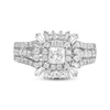 Thumbnail Image 3 of Previously Owned Diamond Engagement Ring 1-3/8 ct tw Princess, Round & Baguette 14K White Gold