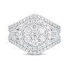 Thumbnail Image 3 of Previously Owned Diamond Engagement Ring 2 ct tw Round & Baguette-cut 10K White Gold