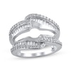 Thumbnail Image 1 of Previously Owned Diamond Enhancer Ring 1 ct tw Baguette & Round-cut 14K White Gold