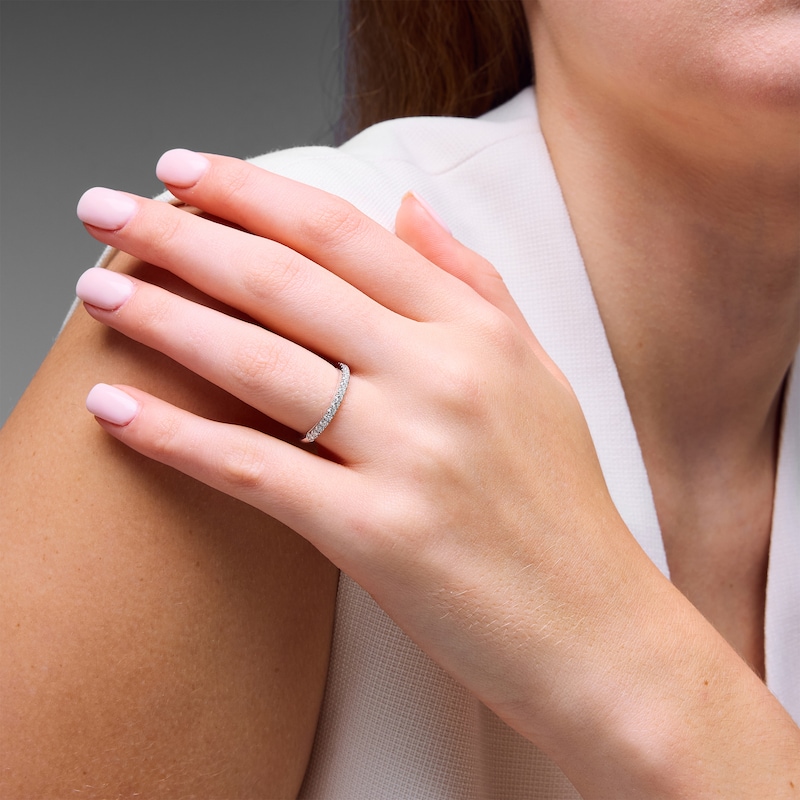 Main Image 5 of Neil Lane Diamond Wedding Band 3/8 ct tw Round-cut 14K White Gold