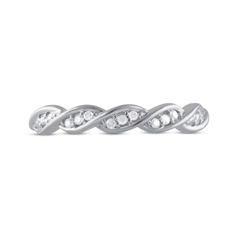 Previously Owned Diamond Anniversary Ring 1/10 ct tw Round-cut 10K White Gold
