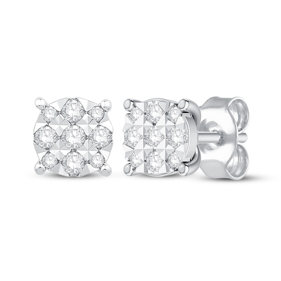 Previously Owned Diamond Stud Earrings 1/4 ct tw 10K White Gold
