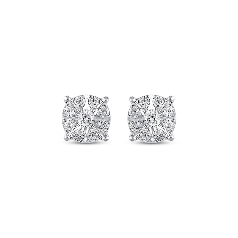 Previously Owned Diamond Earrings 1/4 ct tw Round-cut 10K White Gold