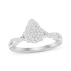 Previously Owned Diamond Promise Ring 1/6 ct tw Round-cut 10K White Gold