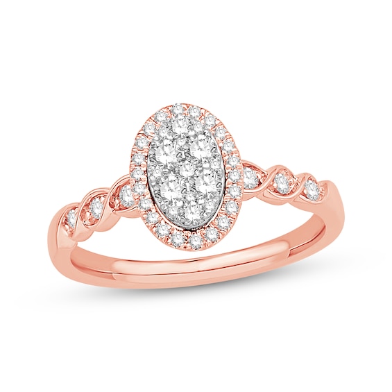 Previously Owned Diamond Fashion Ring 1/2 Carat tw 10K Two-Tone Gold